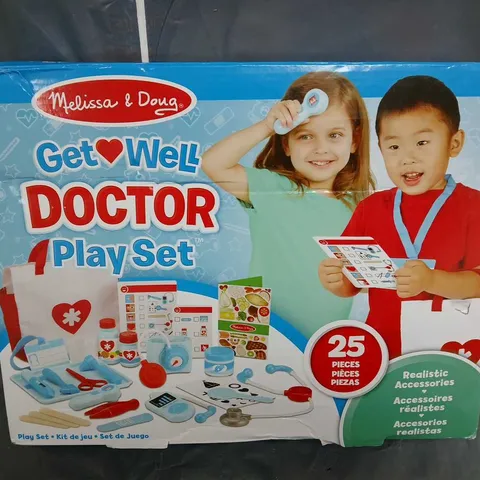 BOXED MELISSA & DOUG GET WELL DOCTOR PLAY SET