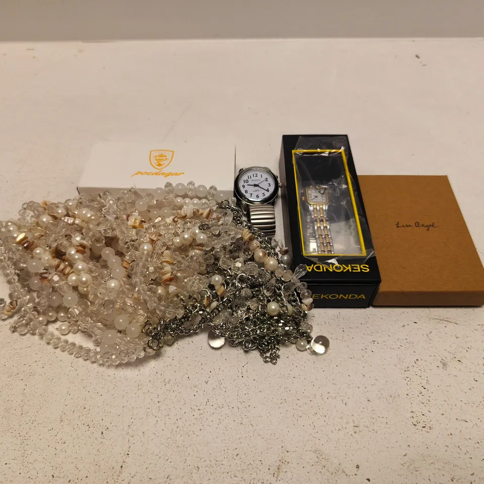 APPROXIMATELY 20 ASSORTED JEWELLERY ITEMS TO INCLUDE BRANDS SUCH AS SEKONDA, LISA ANGEL, CASIO, ETC