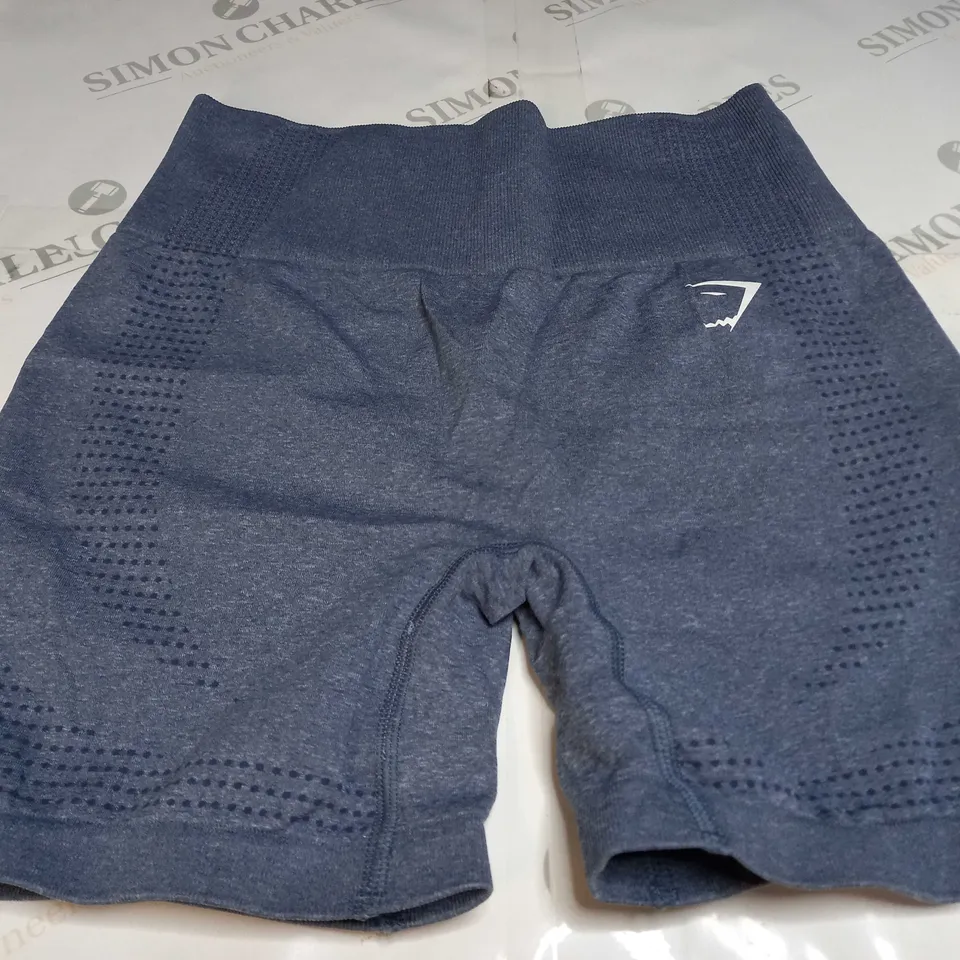 GYMSHARK VITAL SEAMLESS 2.0 SHORTS IN BLUE - SMALL
