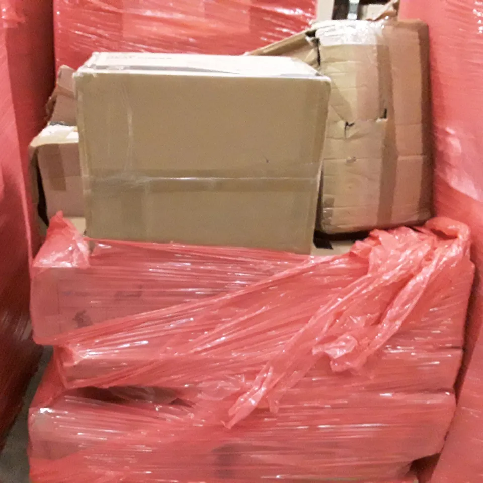 PALLET OF ASSORTED PRODUCTS INCLUDING AUTO HEAT PRESS, FOLDING PADDLING POOLS AND EXERCISE BIKE ECT 