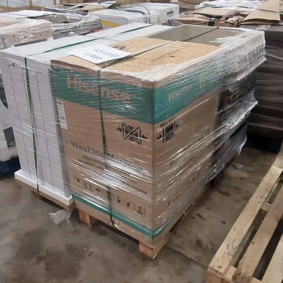 PALLET OF APPROXIMATELY 4 UNPROCESSED RAW RETURN WHITE GOODS TO INCLUDE;