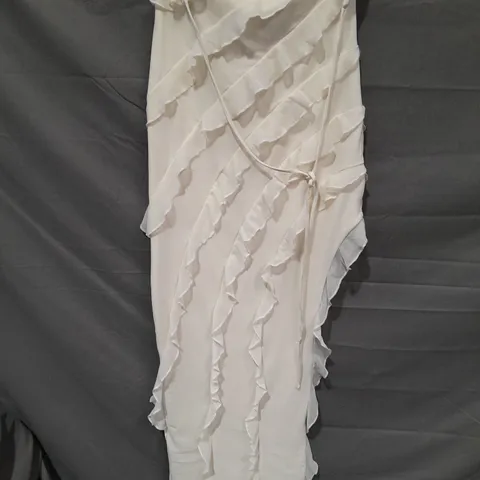 OH POLLY IVORY TIERED DRESS - UK 10
