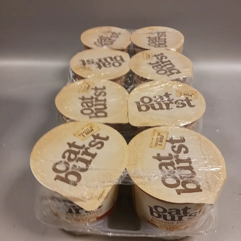 8 X SEALED OAT BURST INSTANT PORRIDGE POTS - 8 X 57G GOLDEN SYRUP 