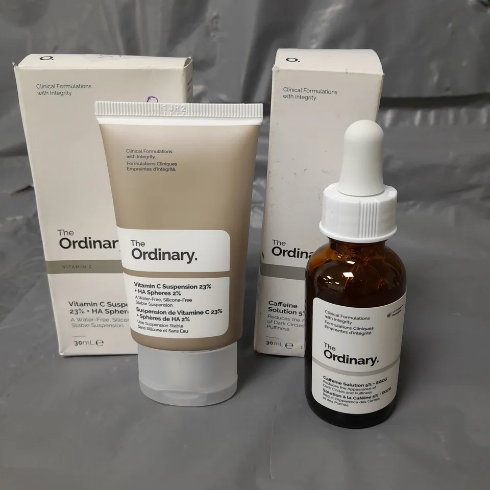 THE ORDINARY VITAMIN C SUSPENSION 30ML AND CAFFEINE SOLUTION 5% 30ML