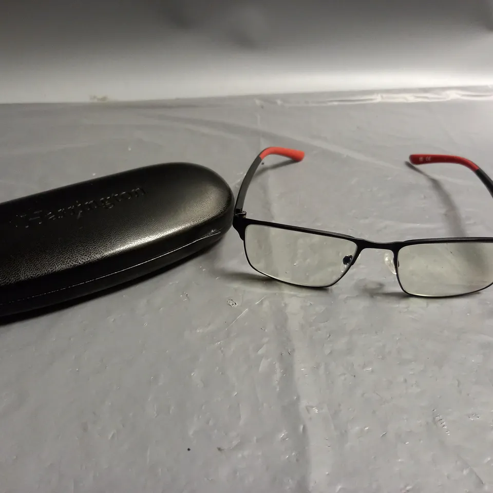 HARRINGTON GLASSES BLACK AND RED