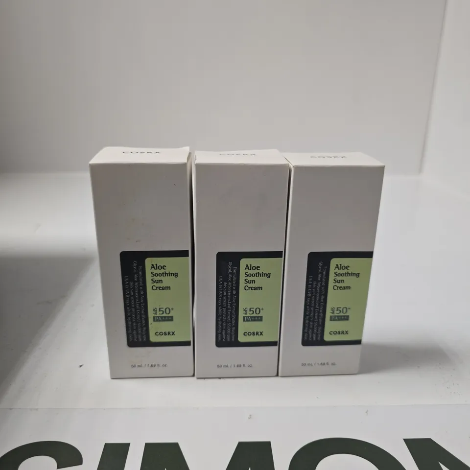 COSRX ALOE SOOTHING SUN CREAM SPF 50+ – PACK OF 3 BOXES