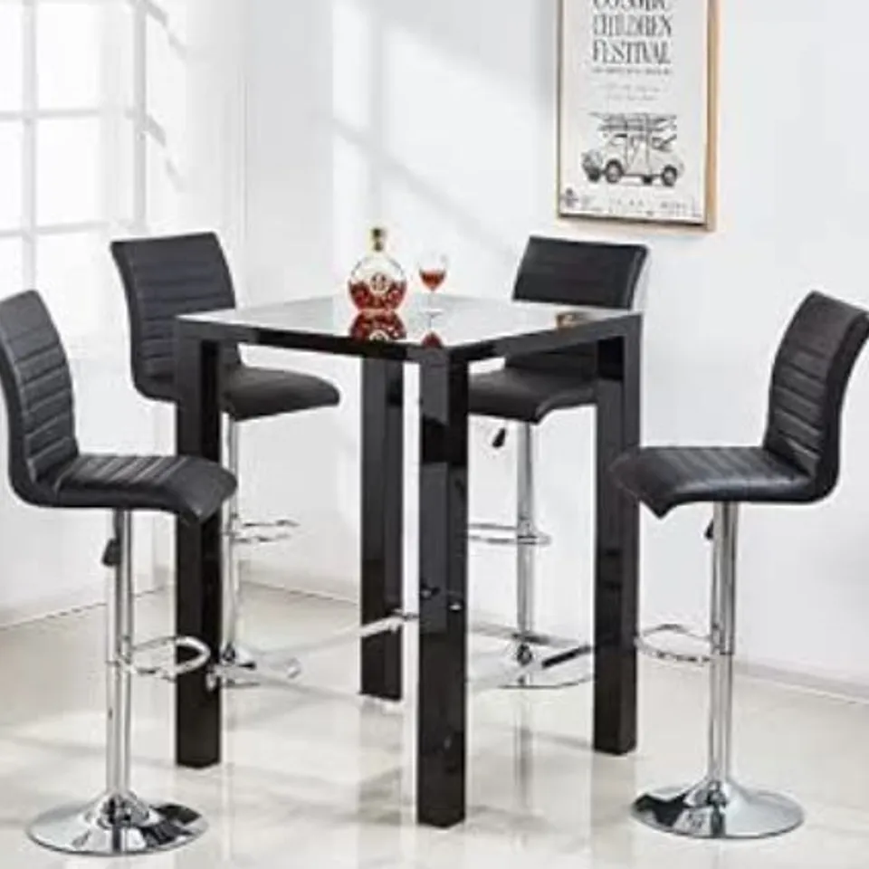 BRAND NEW BOXED JAM BAR TABLE - BLACK (2 BOXES)