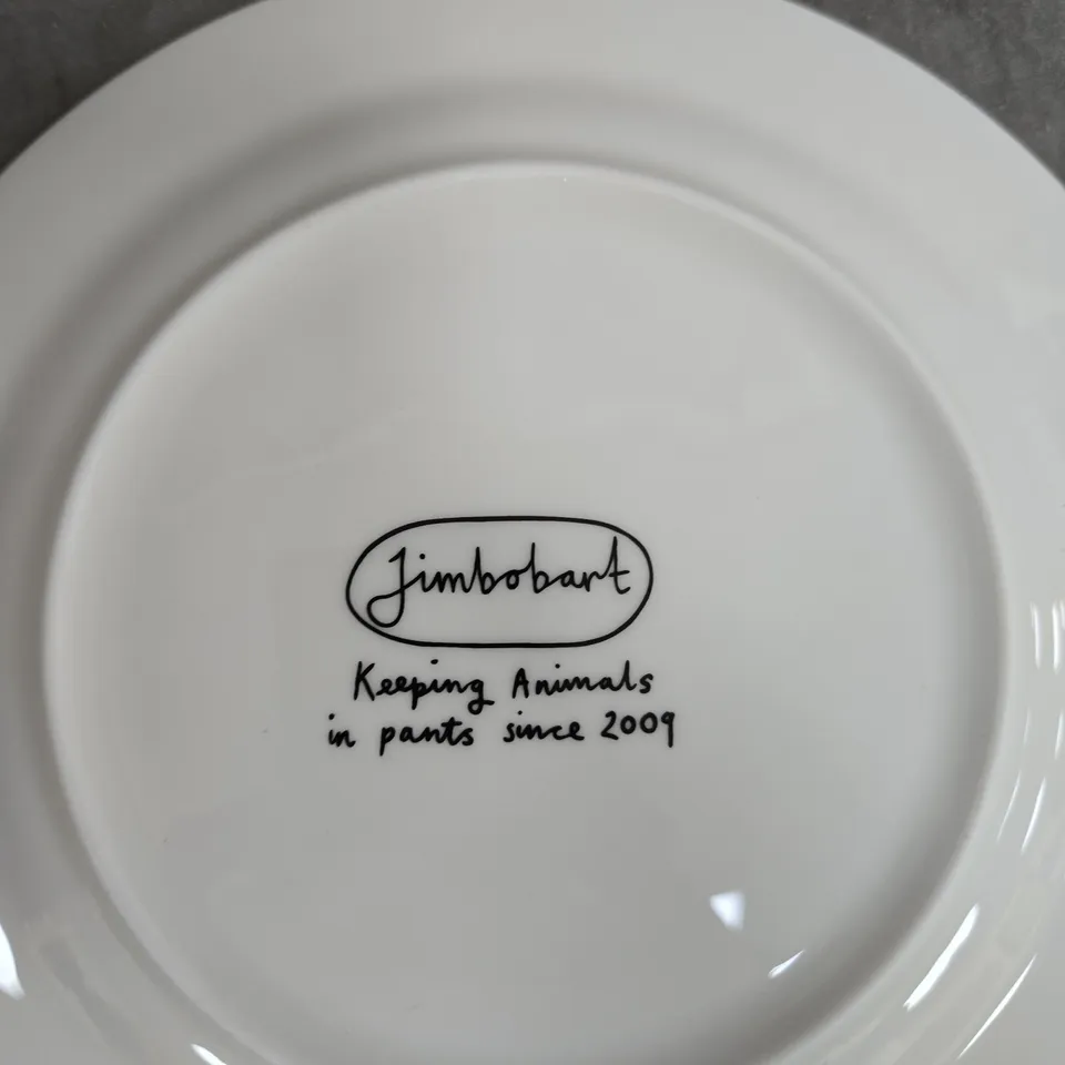 JIMBOBART CERAMIC PLATE – PANCAKES GO HERE! 