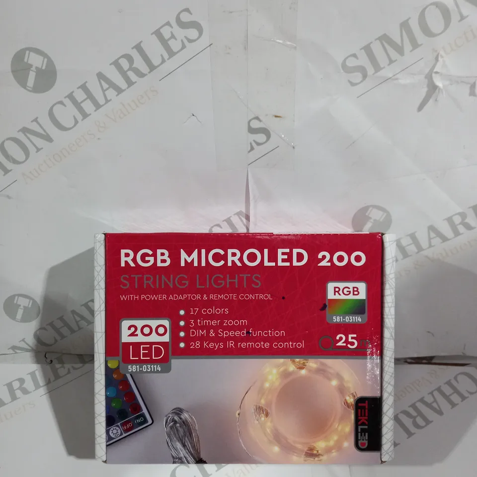 RBG MICROLED 200 STRING LIGHTS - 25M