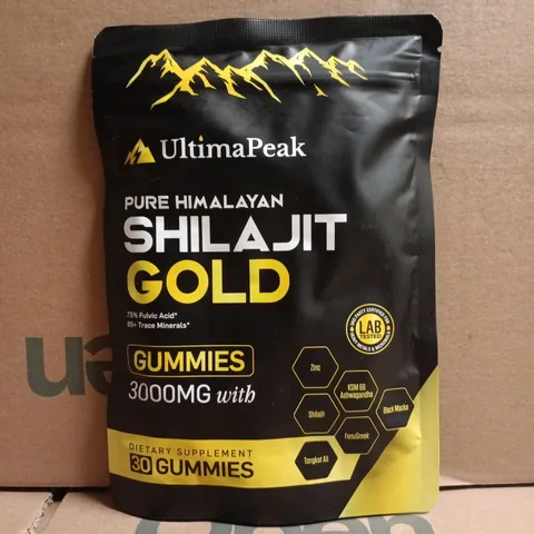 ULTIMAPEAK PURE HIMALAYAN SHILAJIT GOLD GUMMIES – 30 GUMMIES
