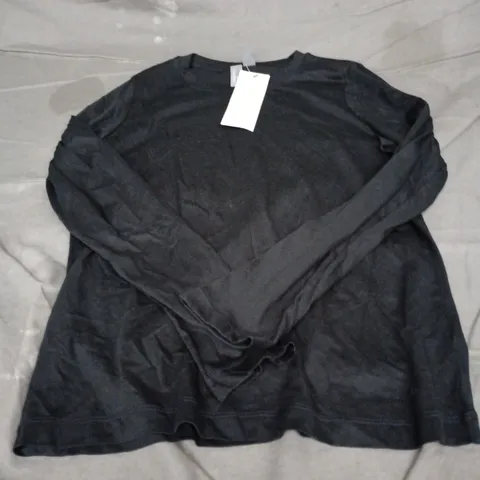 SWEATY BETTY LONDON ESSENTIAL LONG SLEEVE T-SHIRT IN BLACK SIZE XS