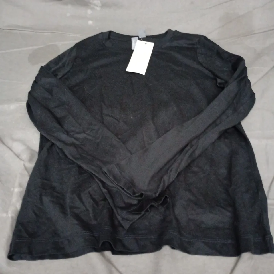 SWEATY BETTY LONDON ESSENTIAL LONG SLEEVE T-SHIRT IN BLACK SIZE XS