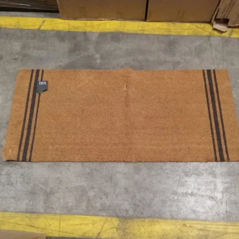 COIR TRIPLE STRIPE DOORMAT - NATURAL // SIZE: 125 x 55cm 