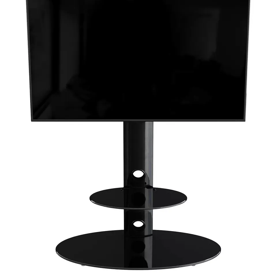 AVF LUGANO OVAL 800 TV STAND - BLACK - FITS UP TO 65 INCH