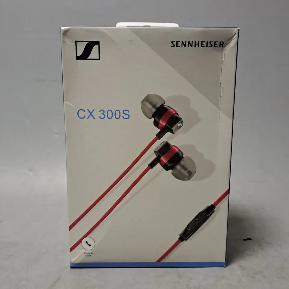 SENNHEISER CX 300S EAR-CANAL HEADPHONES WITH UNIVERSAL SMART REMOTE RED