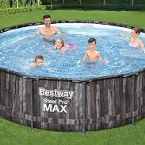 BOXED GRADE 1 BESTWAY 14FT STEEL PRO MAX POOL