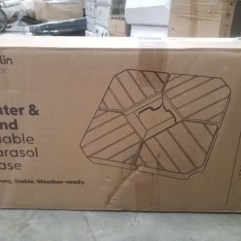 BOXED KEPLIN GARDEN WATER & SAND FILLABLE PARASOL BASE