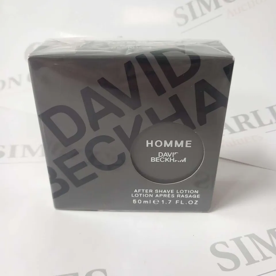 BOXED AND SEALED DAVID BECKHAM HOMME AFTER SHAVE LOTION 50ML