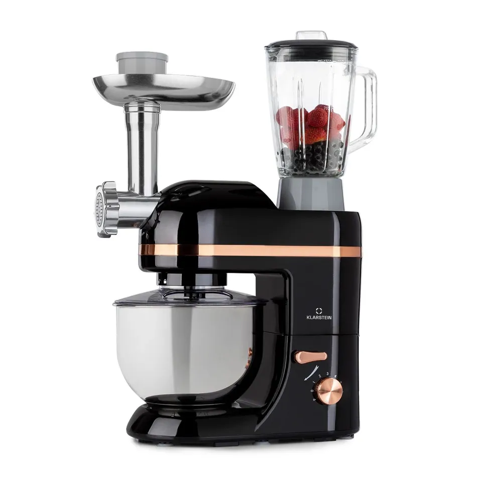 KLARSTEIN LUCIA 1800W 5L STAND MIXER WITH MEAT GRINDER BLACK