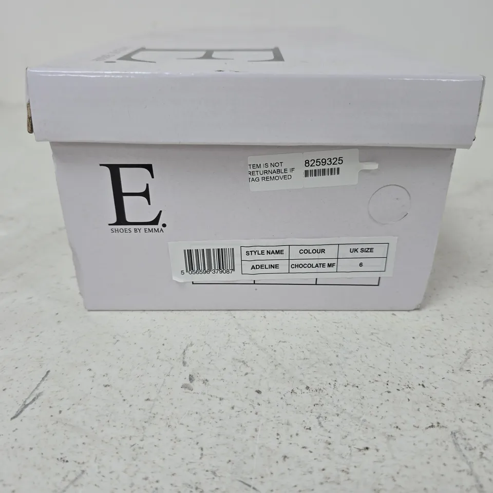 E SHOES BY EMMA ADELINE CHOCOLATE MF – UK 6 LOAFERS