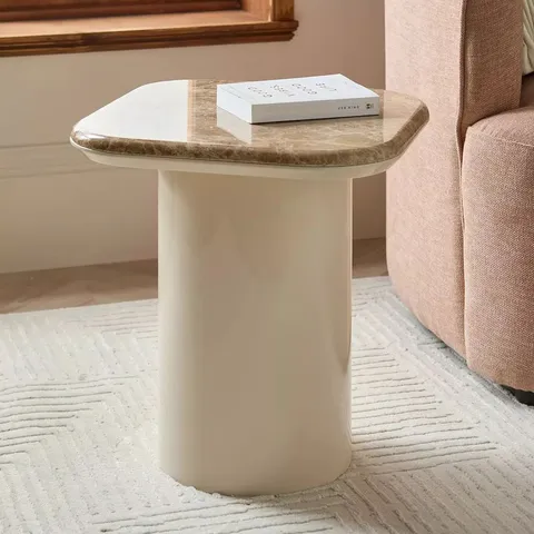 BOXED MICHELLE KEEGAN MARMA SIDE TABLE (1 BOX)