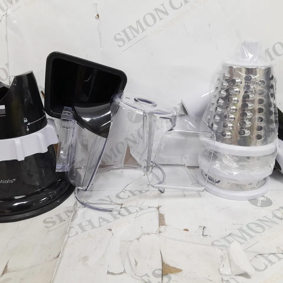 COOK'S ESSENTIALS SPEED GRATER & SLICER WITH SUCTION BASE - BLACK