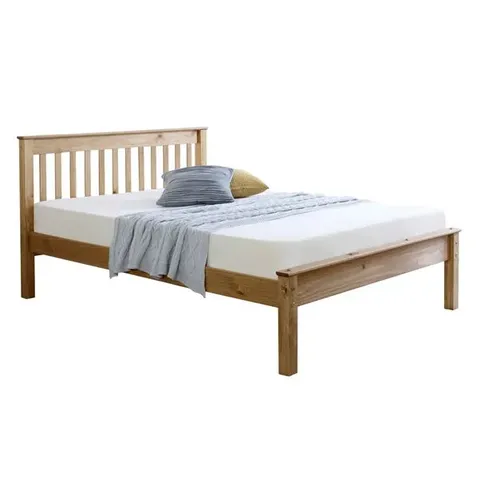 BOXED AM CHESTER DOUBLE BED - NATURAL (2 BOXES)