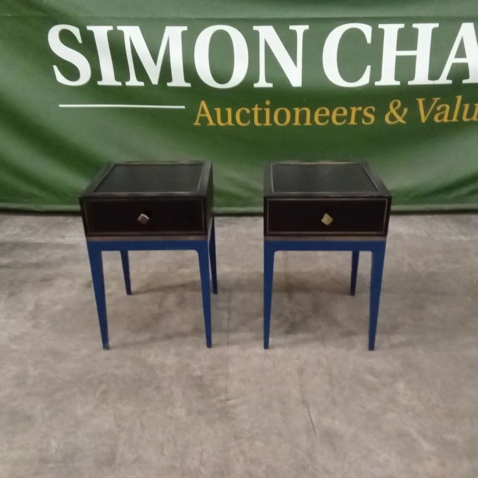 SET OF 2 QUALITY DESIGNER SMALL BEDSIDE TABLES