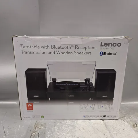 BOXED LENCO BLUETOOTH TURNTABLE LS-101BK V2