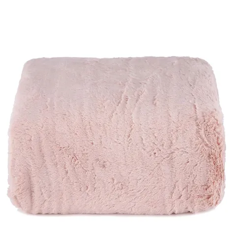 OUTLET COZEE HOME FAMILY SIZED FAUX FUR HEATED THROW