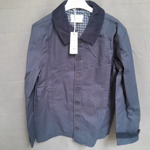 JOHN LEWIS HEIRLOOM COLLECTION WAX COAT IN NAVY SIZE 12 YRS