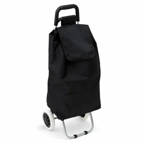 BOXED 2 WHEEL FOLDING SHOPPING TROLLEY BAG CART MARKET LAUNDRY