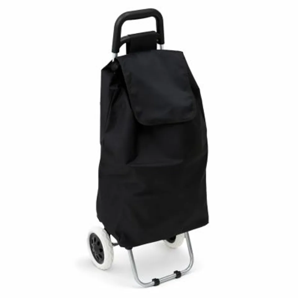 BOXED 2 WHEEL FOLDING SHOPPING TROLLEY BAG CART MARKET LAUNDRY