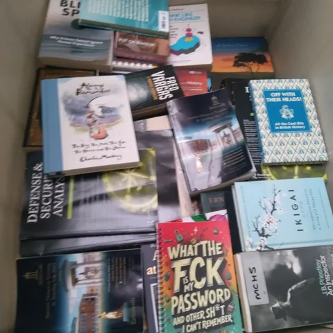 LARGE QUANTITY OF ASSORTED FICTION AND NON FICTION BOOKS