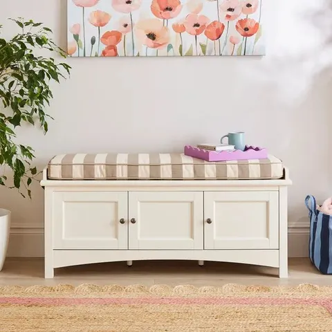BOXED BEATRICE STORAGE BENCH - NATURAL (1 BOX)