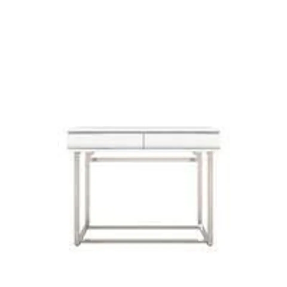 PURE CONSOLE DESK IN WHITE - COLLECTION ONLY  RRP £350
