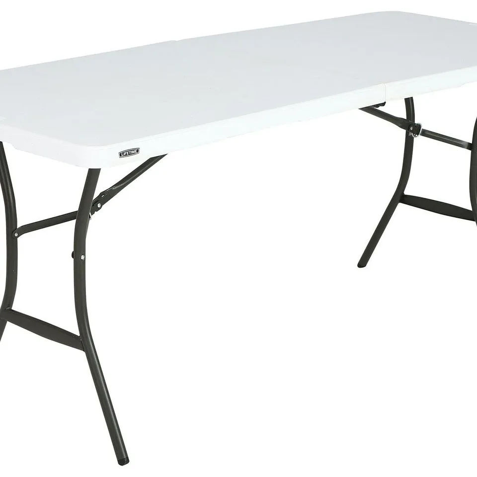 BOXED LIFETIME 6FT FOLDING PLASTIC CAMPING TABLE