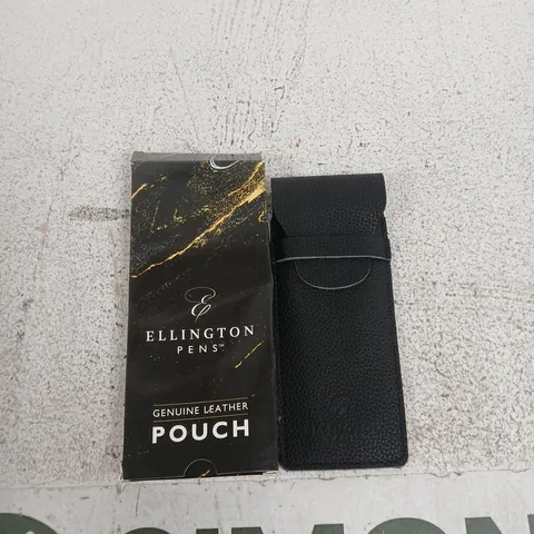 ELLINGTON PENS GENUINE LEATHER POUCH – BLACK TEXTURED