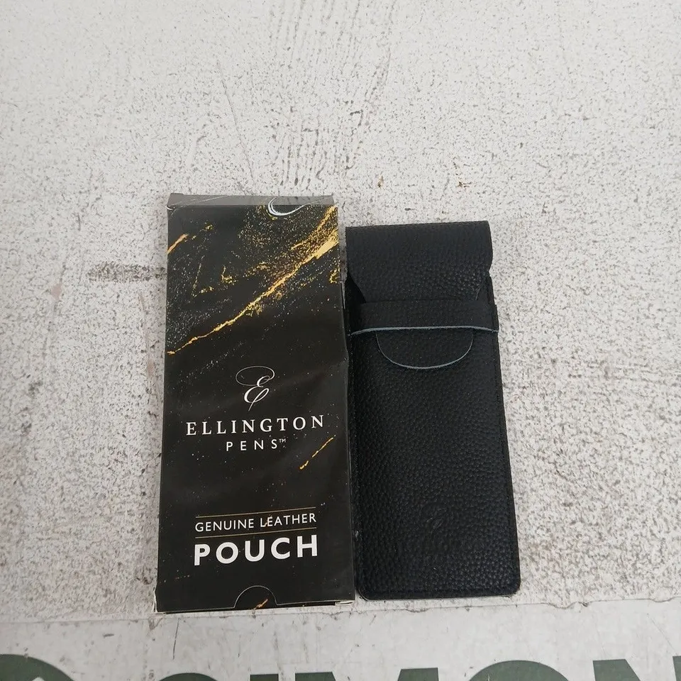 ELLINGTON PENS GENUINE LEATHER POUCH – BLACK TEXTURED