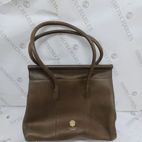 PAUL COSTELLOE DRESSAGE BROWN LEATHER BAG