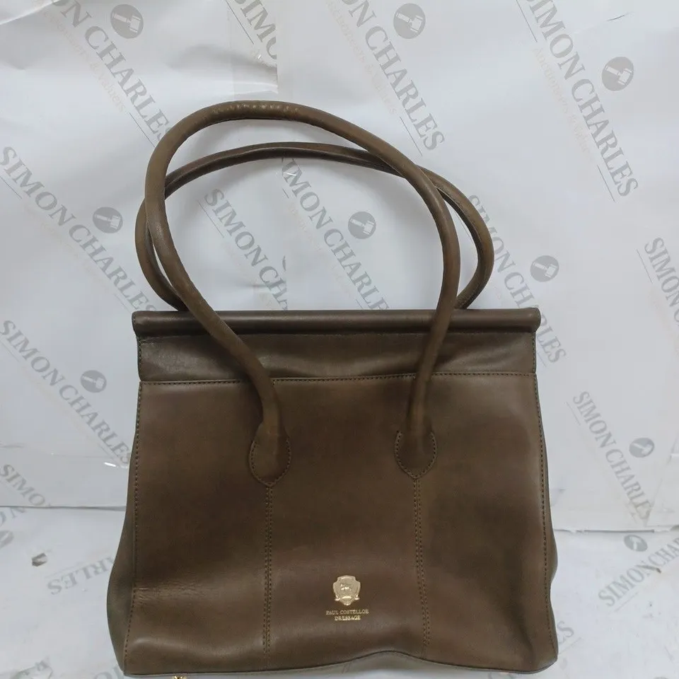 PAUL COSTELLOE DRESSAGE BROWN LEATHER BAG