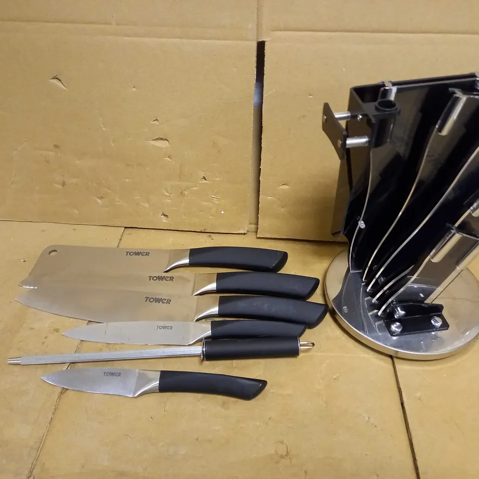TOWER 7 PIECE KNIFE SET