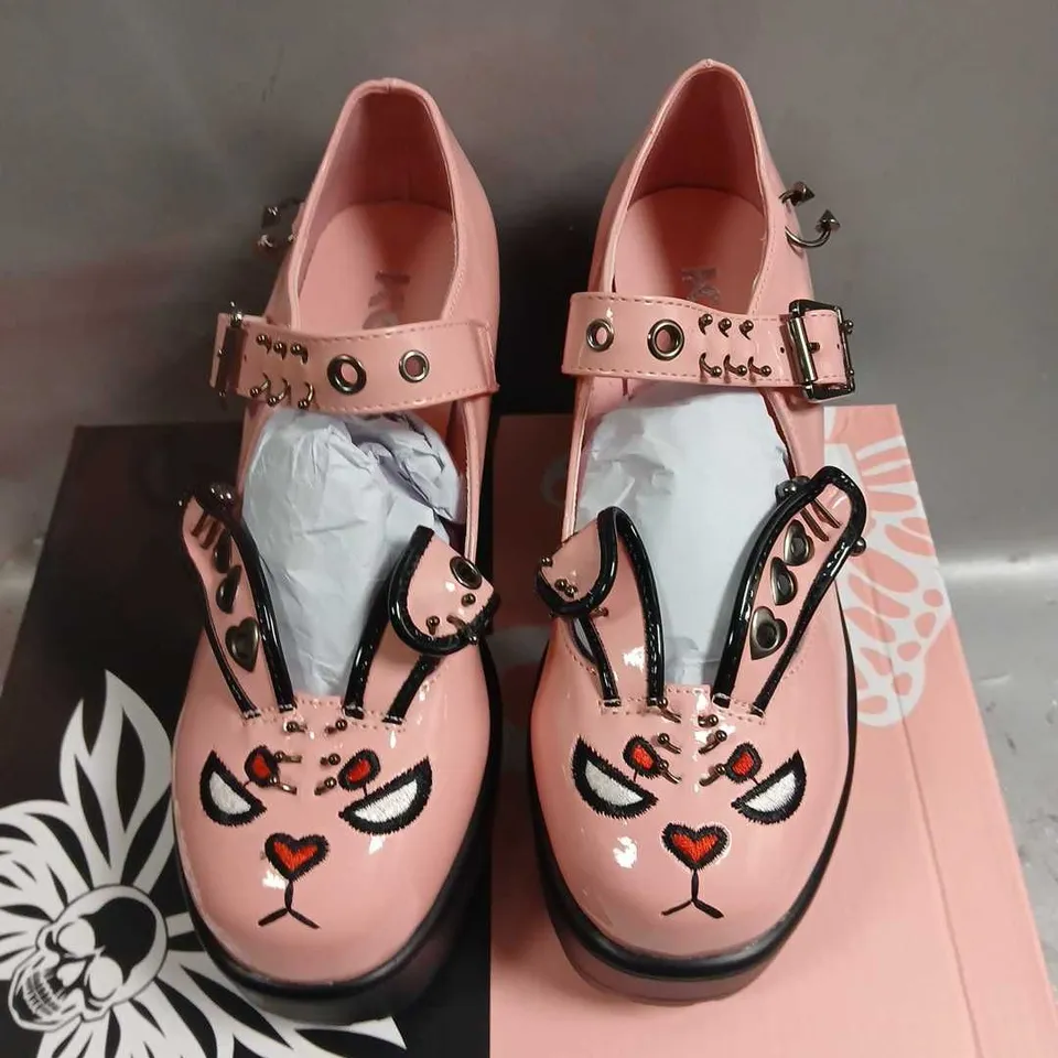 BOXED KOI TIRA PINK MARK JANES 'DEATH RAVER BUNNY EDITION' SIZE 5