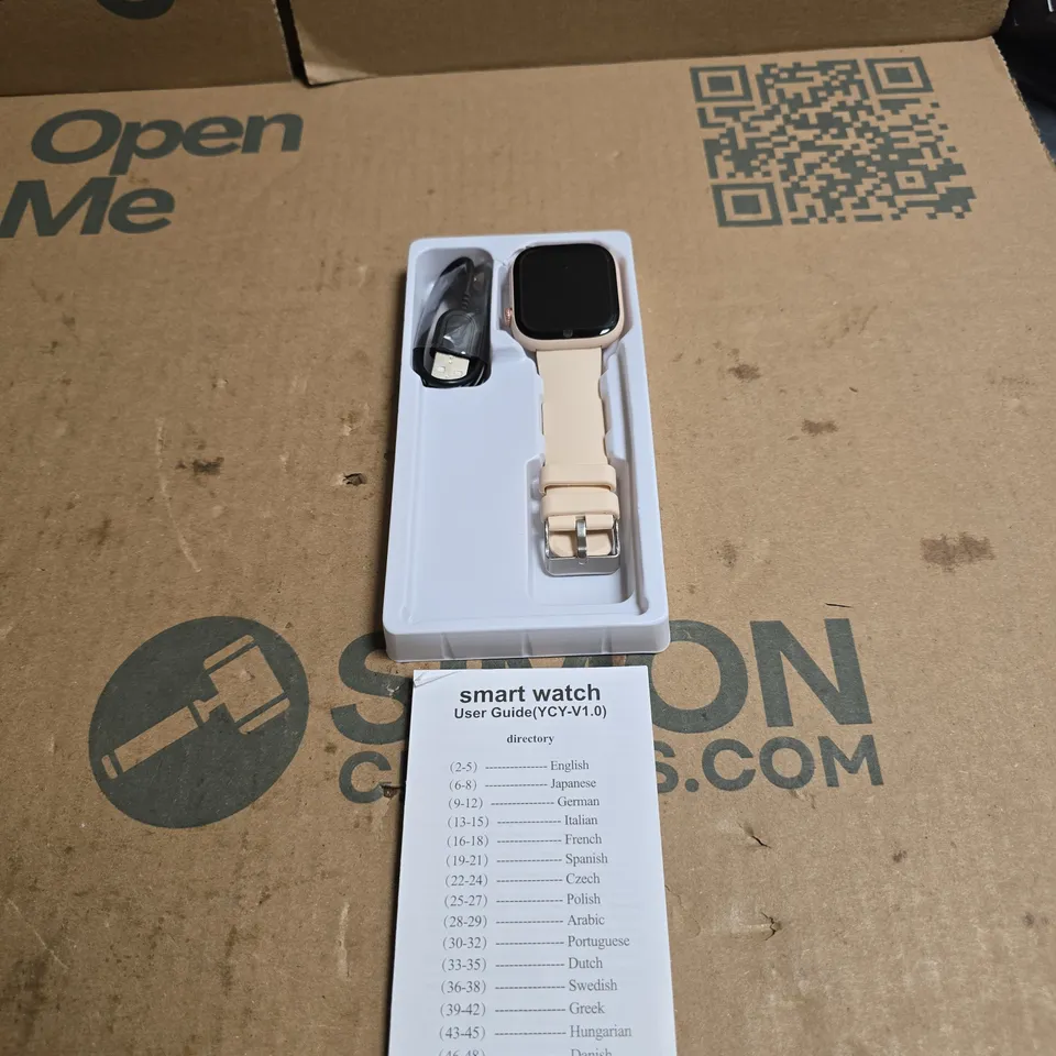 ULTRA THIN SMART WATCH SPORTS HEALTH DATA MONITORING, BOXED.