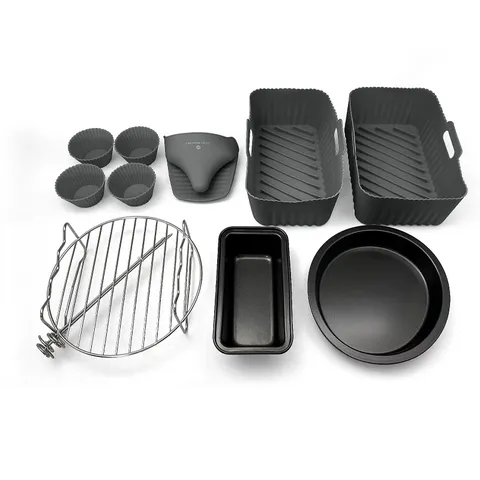 COOK'S ESSENTIALS 10 PIECE AIR FRYER ACCESSORY BUNDLE