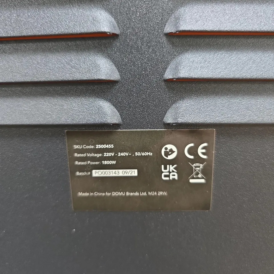 DOMU 1800W ELECTRIC FIREPLACE HEATER – WHITE