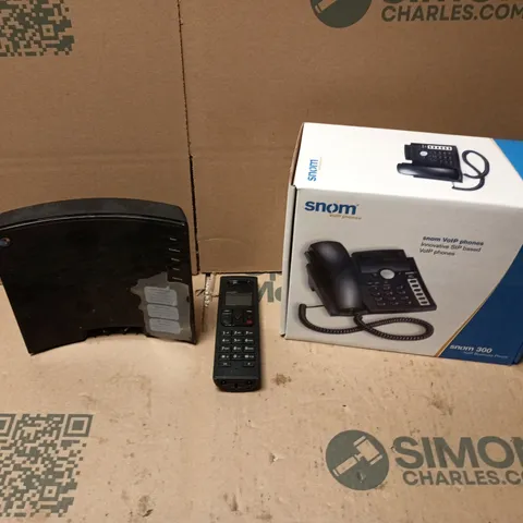 LARGE QUANTITY OF AN ASSORTMENT OF ELECTRICAL ITEMS TO INCLUDE SNOM 300 BUSINESS PHONE, WIRELESS BT PHONE HANDSET, BT WIFI ROUTERS ETC - COLLECTION ONLY 