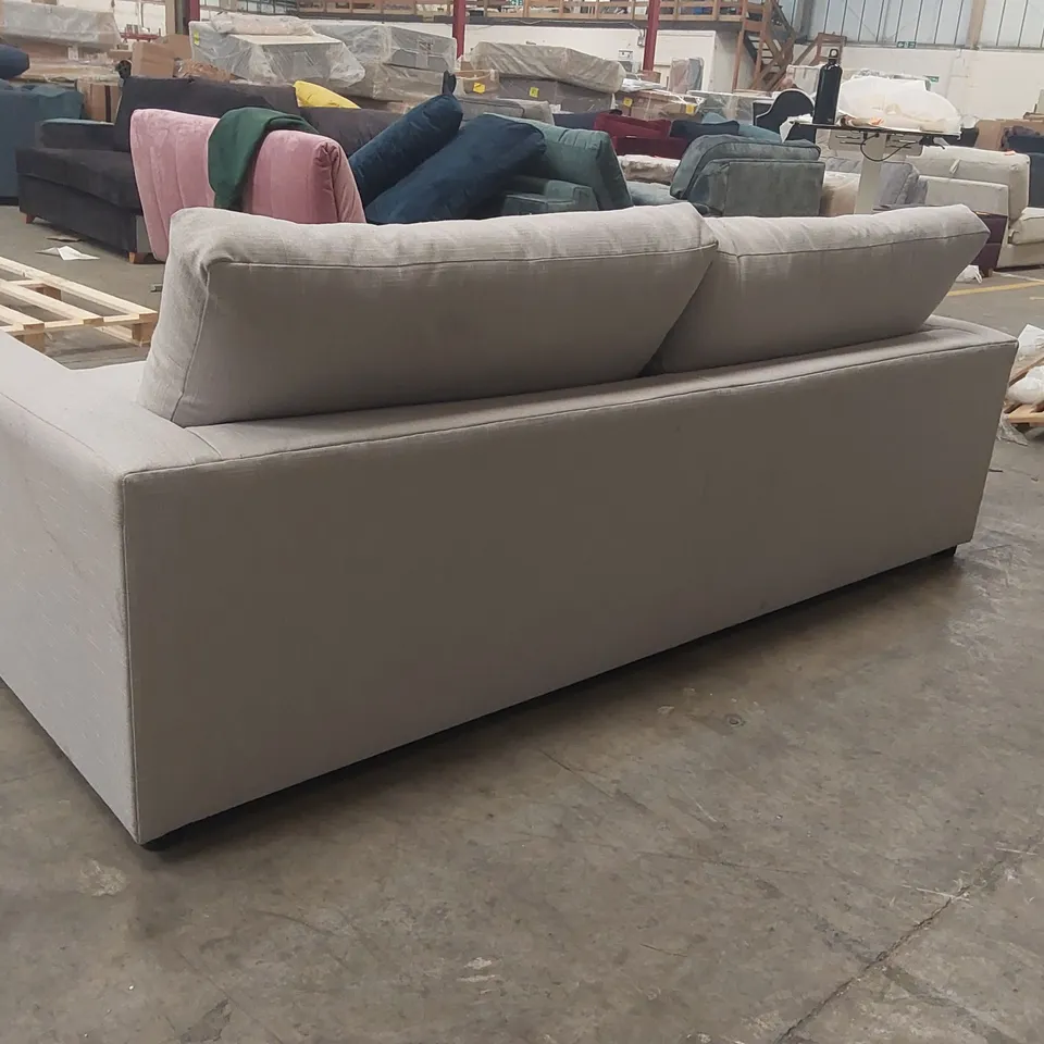 QUALITY DESIGNER 4 SEATER FABRIC UPHOLSTERED SOFA BED