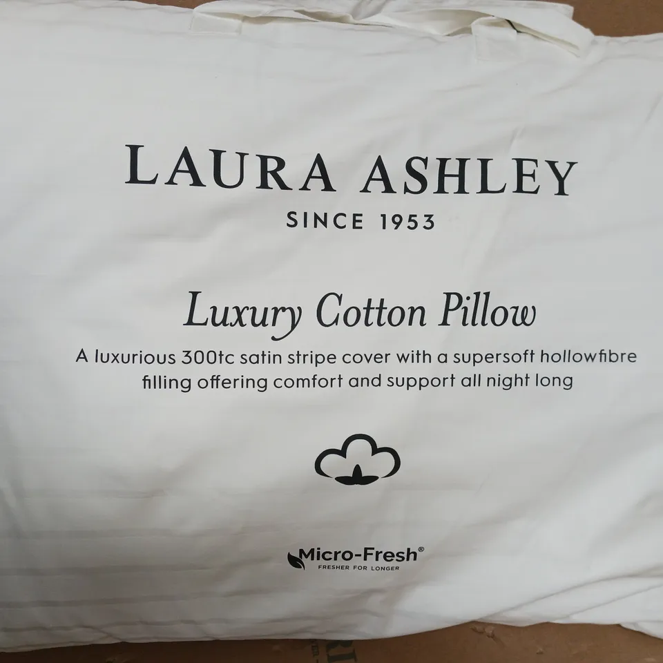 LAURA ASHLEY LUXURY BACK SLEEPER PILLOW - WHITE