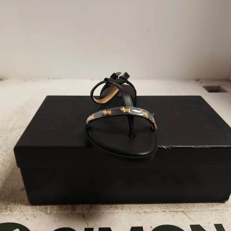RADLEY DOG STUD SANDAL – LADIES – BLACK – UK 3 (EU 36, US 5)